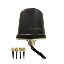 CompuPort 5G LTE 4x4 MIMO Dome Antenna, 600-6000MHz, Black, with 4x5Meters SM... picture