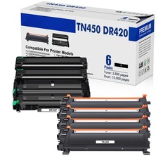 4PK TN450 Toner + 2PK DR420 Drum Set For Brother MFC-7860DW 7460DN DCP-7065DN picture