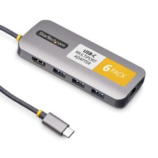 StarTech 6-Pack USB-C Docking Station for MacBook Pro M1 6-pack, Space Gray picture