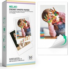 2x3 Premium Sticky-Backed Photo Paper, 50-Pack Photo Paper, White picture