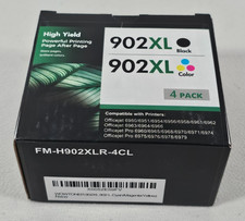 For HP 902 XL HP902 OfficeJet Pro 4x Ink Cartridges Black Cyan Magenta Yellow picture