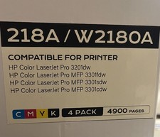 Zstint Compatible 218A / W2180A Color Toner Cartridges for HP Color LaserJet Pro picture