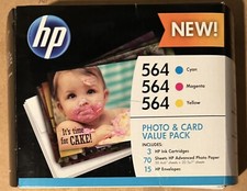 HP 564 Cyan/Magenta/Yellow Photo & Card Value Pack (3 Ink Cartridges) picture