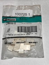 (10PK) PANDUIT PAN-NET CMBIW-X MINI-COM BLANK MODULE  NOS 100725 1 picture