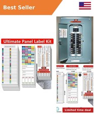 Ultimate 48 Circuit Electrical Panel Labels Kit with Cleaning Cloth picture
