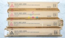 4 New OEM Ricoh C5000, C5050, LD550C MMMK Toners 841284, 841286 picture
