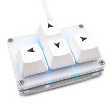 BTXETUEL Mini 4Key Keyboard WASD Arrow Key Keycaps OneHanded Mechanical Gamin... picture
