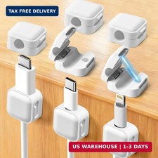 Art3d 8-Pack Magnetic Cable Clips, Cord Organizer, Office Cable Management picture