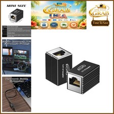 RJ45 Coupler 2 Pack Ethernet Adapter Female to Female Cat8 Cat7 Cat6 Extender picture