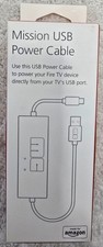 Mission Cables MC45 USB Power Cable for Amazon Fire TV BRAND NEW SEALED picture