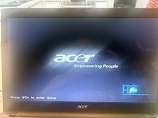 ACER ASPIRE 5810T - BOOTS TO BIOS - INTEL CORE 2 Solo - 4GB RAM - 15