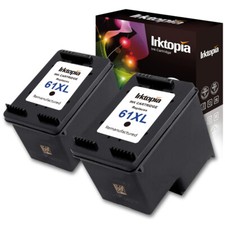 2 PK Black 61 XL Ink Cartridges for HP Deskjet 3050A 3054 2544 3511 3514 3516 ' picture