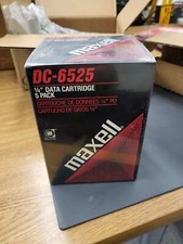 DC-6525 Maxell 1/4Inch Data Cartridge 1020 Feet 525 Megabytes 5 pack a12422e picture