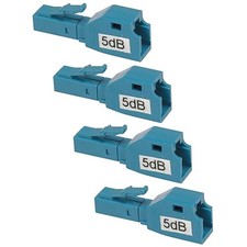 4x 5dB LC Fiber Optic Attenuator Plug-In Connector Single Mode Fixed Optical picture
