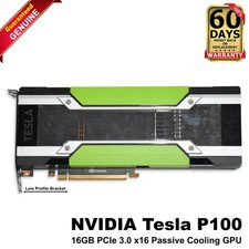 NVIDIA Tesla P100 16GB HBM2 PCIe x16 GPU Accelerator Card 699-2H400-0201-520 picture
