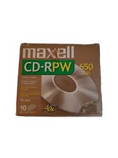 MAXELL CD-RPW Recordable Printable Compact Disc 10 Pack 650MB 74 min   picture