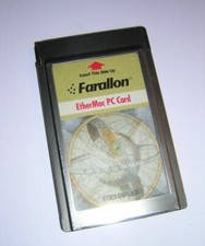 Farallon PCMCIA EtherMac Ethernet LAN PC Card Apple Mac without Dongle Cable picture