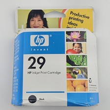 HP 29 Black Inkjet Print Cartridge 40ml Expired JAN 2007 Open Box picture