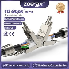 ZoeRax 2PCS Cat6A Cat7 Cable Extender Junction Adapter Connection Box picture