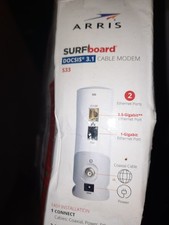 ARRIS S33 SURFboard DOCSIS 3.1 Multi-Gigabit Cable Modem 2.5 Gbps Ethernet Port picture