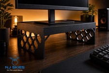 Custom Monitor Riser Stand – Made to Fit  – Resistant – Strong & Stable picture