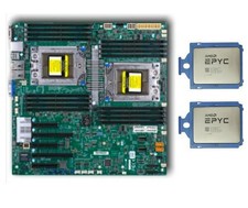 2x AMD EPYC 7551 32-Core 64-Thread CPUs + Supermicro H11DSi E-ATX Motherboard picture