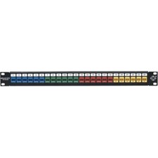Black Box - JPMT1024A - Black Box Multimedia Patch Panel - 1U, 24-Port - 24 picture