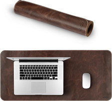 Top Grain Leather Extended Mouse Pad – Large Desk Mat for Office & Gaming, Smoot picture