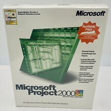 NEW Microsoft Office Project Standard 2000 ACADEMIC Full Version SEALED BOX picture