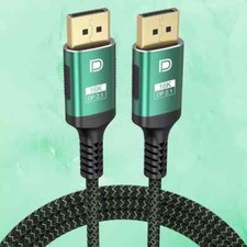DisplayPort Cable 2.1 3FT, Display Port Cables 16K@60Hz 8K@120Hz 4K@240Hz, DP to picture