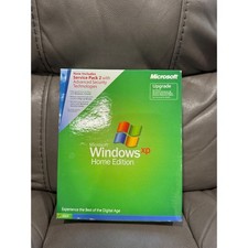 Microsoft Windows XP Home Edition Upgrade Service Pack 2 Vintage PC Software Box picture