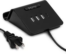iHome 4 Port USB Charging Hub with Phone Holder Black - 2IHCH2267B4L2 picture