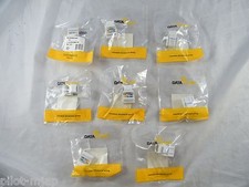 LOT OF 8 NEW ~ DATA COMM ~ CAT 5E  DATA JACK ~ PART # 20-3405-WH ~ WHITE COLOR picture