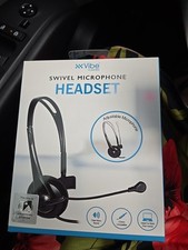 VIBE 3.5mm Plug-in Mono Headset With Swivel Microphone-Adjustab Brand New Sealed picture