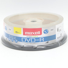 Maxell MaxData DVD-R 15Pk Spindle Recordable DVD's 4.7GB 16x 120 Min Single Side picture