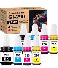 8 Refill Ink Bottle Replacement for Canon GI-290 PIXMA G4200 G3200 G2200 G1200 picture