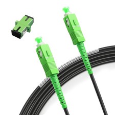 30M 98ft Armored Fiber Optic Cable SC/APC To SC/APC SingleMode 9/125m Black picture
