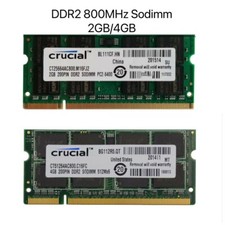 Crucial DDR2 2GB 4GB 8GB 800MHz PC2-6400 SODIMM Notebook Laptop Memory Ram Lot picture