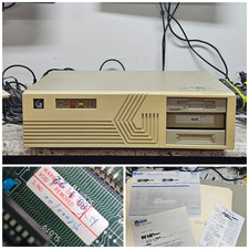 Rare Vintage Gateway Desktop w386 16Mhz Creative 1350B Paperwork & Low Serial MB picture