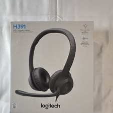 Logitech H391 USB-C Wired Headset Black Noise-canceling Mic Enhanced Sound picture