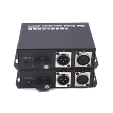 XLR Audio to Fiber Extender- Balanced Audio over Fiber 20Km for Studio Theaters picture