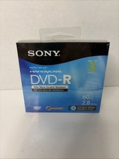 Sony Handycam Dvd-R 3 Pack 60min 2.8GB Double Sided Double Faced Discs SEALED picture