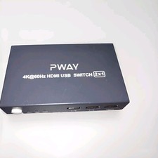 PWay 2X1 KVM Switch HDMI 4K 2 Port USB KVM Switch Box picture