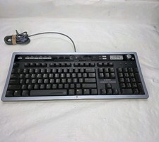 HP Hewlett-Packard PS/2 Multimedia Keyboard Wired Model 5209 #5187-3550 Tested picture
