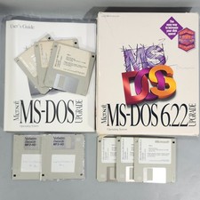 Microsoft MS DOS 6 and 6.22 Upgrade VTG Operating System Software 3.5 Disks Plus picture