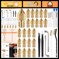 50-Piece 3D Printer Nozzle Cleaning Kit - 19 Stainless Steel Needles & 23 MK8 No picture