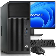 HP Z240 Tower Workstation PC Intel i5-6th 16GB RAM 256GB SSD 24
