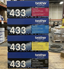 Brother TN433 CMYK High Yield Toner Set OEM TN433BK/C/M/Y New Sealed picture