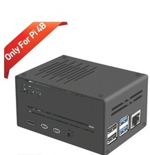 GeeekPi Metal Case for Raspberry pi 4Blow-profile ICE Tower cooler. NO FAN. USA picture