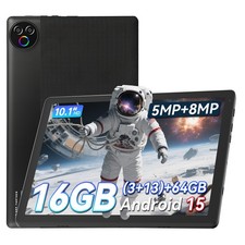 2026 10.1 inch Tablet Android 15 16GB RAM 64GB ROM Dual Camera IPS LCD HD WIFI picture